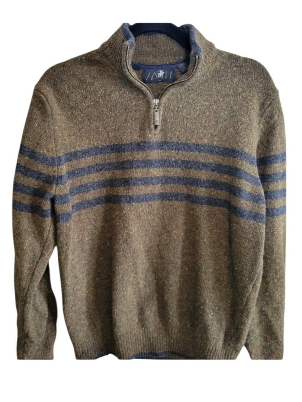 Vintage Hart Schaffner Marx 80% Lambswool  Quarter Zip sweater Size M